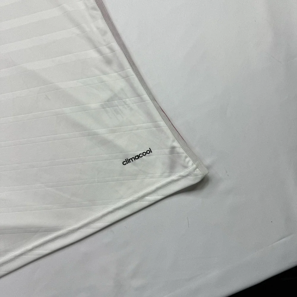 Real Madrid Adidas Soccer Jersey Mens Small White Fly Emirates Football Shirt 10